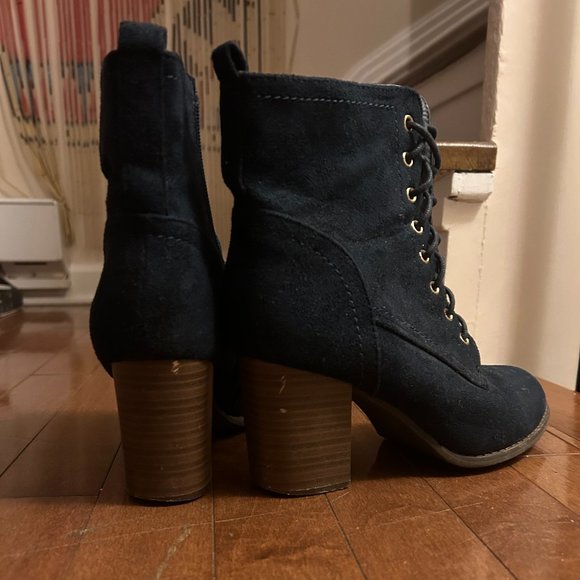 Blue Laced Booties - Picture 3 of 3